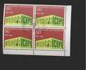 Liechtenstein Gestempelt 507 Europa CEPT Eckrand Viererblock Ungefaltet - Used Stamps