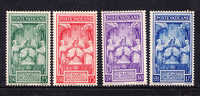 T)1939,VATICAN CITY,SET(4),SCN 68-71,CORONATION OF POPE PIUS XII,MNH,TONING DOTS,CV 12.90 - Nuovi