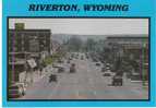 Riverton WY Wyoming, Street Scene Autos, On C1980s Vintage Postcard - Riverton