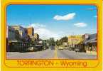 Torrington WY Wyoming, Street Scene, Autos, Business Signs On C1980s Vintage Postcard - Sonstige & Ohne Zuordnung