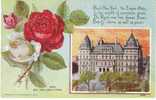 New York State Capitol Building , State Flower Rose, Albany NY On C1910s Vintage  Postcard - Albany