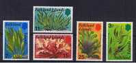 RB 732 - 1979 Falkland Islands - Kelp & Seaweed - Set Of 5 MNH Stamps - Plants Theme - Falkland