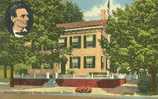 USA – United States – Abraham Lincoln's Home, Springfield, Illinois Unused Linen Postcard [P3982] - Springfield – Illinois