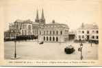 CPA 49 CHOLET PLACE TRAVOT L EGLISE NOTRE DAME LE THEATRE ET L HOTEL DE VILLE - Cholet