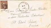1127. Carta ALDERLEY (Wisconsin) Estados Unidos 1898. Fancy Cancel - Storia Postale