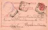 1893  CARTOLINA CON ANNULLO MONTERUBBIANO ASCOLI - Interi Postali