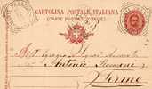 1900    CARTOLINA CON ANNULLO  MONTEPRANDONE   ASCOLI - Stamped Stationery