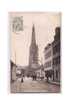 76 HARFLEUR Rue De La République, Eglise, Animée, Tramway, Ed Mainier ELD 1, 1906 - Harfleur
