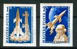 HUNGARY-1961.Imperforated Set - Gagarin/Space  MNH!CV 90 EUR Mi 1753B-1754B - Unused Stamps