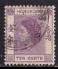 HONG KONG 1954 - 62 QE2  10cts USED STAMP SG 179 (C86) - Gebraucht