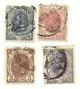 1893 - Romania 101 + 105 + 108/09  Carlo I    C683    ------- - Used Stamps