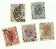 1893 - Romania 99/100 + 105 + 108/09  Carlo I    C684    ------ - Used Stamps