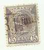 1900 - Romania 131 PERFIN  Carlo I    C685   ------ - Used Stamps