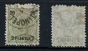 AUTRICHE - LEVANT / 1890-92 - 2 Pi./20 K. OLIVE / # 24 OB. / COTE 30.00 EURO (ref T446) - Levant Autrichien