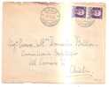 58596)lettera Con 2 Valori Da 2x50c Imperiale + Annullo Del 8-1-1945 - Marcophilia