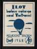 POLAND 1958 1ST FREE FLIGHT OVER THE TOWN OF TORUN (COPERNICUS BIRTH PLACE) BALLOON POST STAMP Flight Transport - Unused Stamps