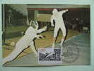 CARTE MAXIMUM  MAXIMUM CARD  ESCRIME FRANCE - Fencing