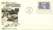 (d) FDC Centennial Of Engineering (pont) - 1951-1960