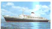 58795)cartolina Illustratoria Genova Italia - Serie Navi In Transito L. Da Vinci - Houseboats