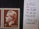 MONACO  *  *  De  1950 / 1951    "   Prince  Rainier  III  "     N° 345     1  Val . - Unused Stamps