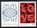 Australia 2011 Love St Valentine's Day 60c Pair MNH - Red Roses On Right - Neufs