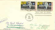 (d) FDC First Man On The Moon (bloc De 2 Timbres) - 1961-1970