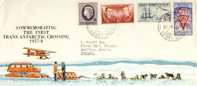 ROSS DEPENDENCY USED COVER 1958 MICHEL 1/4 THE FIRST TRANS-ANTARTIC CROSSING - Covers & Documents