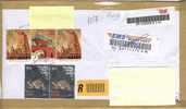 2009 India Indie Nice Registered Cover Sent To Romania Par Avion Used Oblitere - Brieven En Documenten