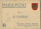 MORLANWELZ - MARIEMONT - Le Château,  Série II - 6 Cartes Postales (pochette Incomplète) Voir Scan - Morlanwelz