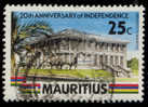 Maurice (Mauritius) 20th Anniversary Of Independence 25C - Mauritius (1968-...)