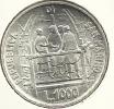 SAN MARINO 1000 LIRE MEN FRONT BRUNELLESCHI BACK 1977 AG SILVER UNC KM72 READ DESCRIPTION CAREFULLY !!! - Saint-Marin