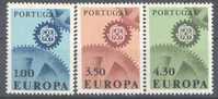 1967 Portogallo, Europa CEPT , Serie Completa Nuova (**) - 1967