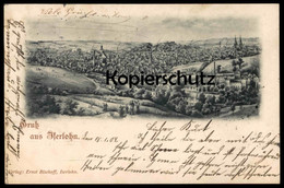 ALTE LITHO POSTKARTE GRUSS AUS ISERLOHN PANORAMA SAUERLAND Wanderer Fabriken 1904 Ansichtskarte AK Postcard Cpa - Iserlohn