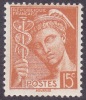 France Mercure - N°  409 * Le 15 Centimes Brun Rouge - 1938-42 Mercure