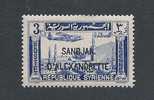 Sandjak D'Alexandrette 1938 - Airmail Stamp Of Syria Surch. 3 Pi.  Y&T  PA4  Mi. 16 - MH - 1934-39 Sandjak Alexandrette & Hatay