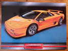 LAMBORGHINI DIABLO - FICHE VOITURE GRAND FORMAT (A4) - 1998 - Auto Automobile Automobiles Car Cars Voitures - Cars