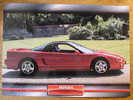 HONDA NSX - FICHE VOITURE GRAND FORMAT (A4) - 1998 - Auto Automobile Automobiles Car Cars Voitures - Cars