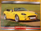 ASTON MARTIN DB7 VOLANTE - FICHE VOITURE GRAND FORMAT (A4) - 1998 - Auto Automobile Automobiles Voitures Car Cars - Auto's