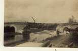 CPA (80) PICQUIGNY (carte Photo ) Destruction Pont - Picquigny