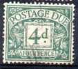 Grande  Bretagne ; 1914/23 ; Mth ;  N° Y: T 13 ; Ob ; Un Pli ;  Cote Y: 3.75 E. - Tasse