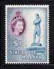 Singapore MH Scott #40 $1 Raffles Statue - Singapour (...-1959)