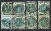Lote 8 Sellos, Victoria, Gran Bretaña  1887, Num  92 º - Used Stamps