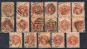 Lote 1/2 P Rojo 1887, Victoria, Yvert Num  91 º - Used Stamps