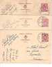 3 Entiers Postaux Oblitération Beyne Heusay - Cartes Postales 1934-1951