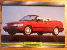 SAAB 900 CABRIO - FICHE VOITURE GRAND FORMAT (A4) - 1998 - Auto Automobile Automobiles Voitures Car Cars - Auto's