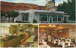 St. George UT Utah, Sugar Loaf Cafe Interior Exterior Multiview, On 1960s Vintage Postcard - Other & Unclassified