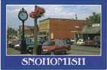 Snohomish  WA Washington, Street Scene, Auto, Bookstore On 1980s/90s Vintage Postcard - Sonstige & Ohne Zuordnung