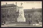 CPA  ANCIENNE- FRANCE- ROSNY-SOUS-BOIS (93)- LE MONUMENT AUX MORTS DE 1914-18 SURMONTÉ DU COQ- OBUS AUTOUR- LES ECOLES - Rosny Sous Bois