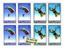Bulgaria/ Bulgarie 1980 World Parachutting Championship 2v.- MNH  Block Of Four - Parachutting