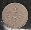 GREAT BRITAIN 1968     "5 NEW PENCE" - 5 Pence & 5 New Pence